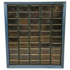 Vintage 50 Drawer Metal Akro-Mills Small Parts Storage Organizer Cabinet Bin USA picture