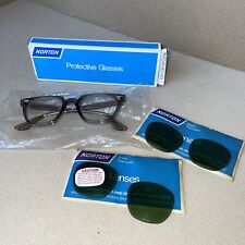 Vintage Norton Protective Glasses With Dark Lenses GP-46 MM Goggles picture