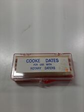 Vintage Removable Dates for Cooke Rotary Date Ink Stamp Jan.- Dec. picture