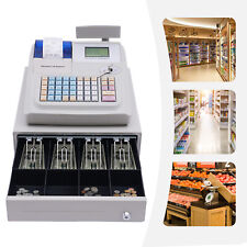 Electronic Cash Register 48 Keys Cash Management System W/ Thermal Printer US picture