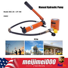 Orange 20 Ton Manual Hydraulic Hand Pump High Pressure Hydraulic Pump 350CC picture