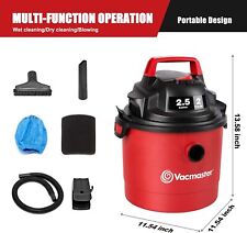Vacmaster 2.5 Gallon Shop Vacuum Cleaner 2 Peak HP Power Suction Lightweight picture