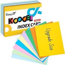 Blank Index Cards, 180pcs Flash Cards Unruled 4 X 6 Inch Note Cards Study picture