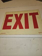 Vintage Plastic Exit Sign picture
