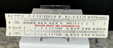 Vintage Traxler Ready Mix Concrete Co. Arthur, IL Concrete Calculator Slide Rule picture