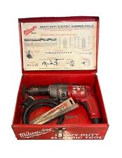 Vintage Milwaukee 1/2” Magnum Heavy-Duty Electric Hammer Drill Cat. No. 5370-1 picture