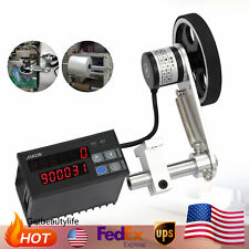Meter Counter Rotary Encoder Wheel Roll Digital Electronic Length Measure 110v picture