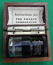 Vintage National Tool  Bell & Howell Pocket Comparator  With Wood Box picture
