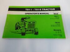 Vintage Allis Chalmers Garden Tractor Operators Manual Guide T-811 T-816 picture