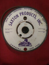 Vintage Saxton Products Lamp Cord Wire  Partial Spool Brown picture