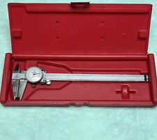Vintage Mitutoyo Dial Caliper 505-627 W/Plactic Case Great Shape Works Great picture