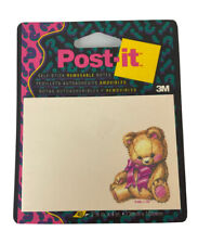 Vintage 3M Post Its 1993 Teddy Bear Design, New, Sealed, Made in USA, Office  picture