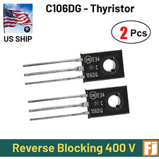2 Pcs - C106DG Reverse Blocking Thyristor | TO-126 | 4 Amp 400 Volts | US Ship picture