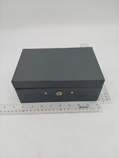 Vintage Steelmaster No. 88 Office Equipment Cash Box Grey WITH KEY 8.5 x3.5x5.5 picture