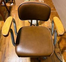 Vintage 1968 SHAW WALKER Swivel Desk  Chair - Made in Muskegon Michigan picture
