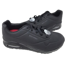 Skechers Men's Work Relaxed Fit Uno SR Sutal Blk Sneakers Size:11 #200054 137A picture