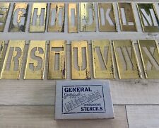 Vintage General Stencil Inc. Adjustable Brass 4