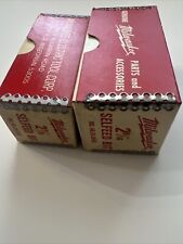 Vintage Milwaukee Selfeed Bit Lot of 2 Original Boxes, Original Instructions picture
