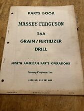 Vintage 1962  Massey Ferguson 26A Grain/Fertilizer Drill Parts Book picture