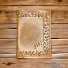 Vintage Hand Tooled Leather Portfolio 13.5 x 9.5 inch picture