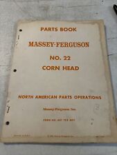 Vintage 1961 Massey Ferguson No. 22 Corn Head  Parts Book picture