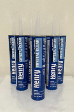 8 x Henry Crystal Clear Sealant  212 All Purpose Caulk 10.1 oz ea Prevents Leaks picture