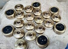 VINTAGE 15 BRASS & CERAMIC ELECTRIC SWITCHES & 6 BRASS & BACKLITE SOCKETS 1 WAY picture