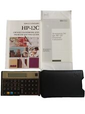 Nice Vintage HP 12C Financial Calculator  -  w/ Case Hewlett Packard And Manual picture