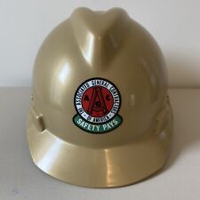 Vintage MSA V-Guard Hard Hat Helmet Associated General Contractors of America picture