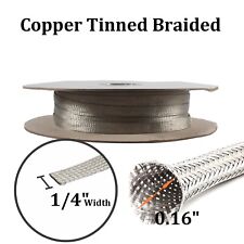 Tinned Copper Wire EMF/RFI Shielding Cable Braided Sleeve Ground Tube Pipe Core picture