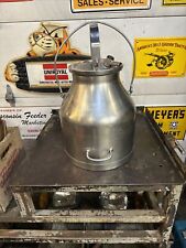 Vintage DeLaval 5 Gallon Stainless Milking Machine Can Pail Bucket & Lid picture