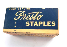 Vintage Presto Staples Box with product picture