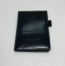 Vintage Smith Barney Logo Leather Notepad Cover Pen Holder Portable 5” Black 32 picture
