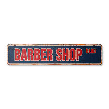 BARBER SHOP Vintage Street Sign novelty salon barbershop stylist haircut picture