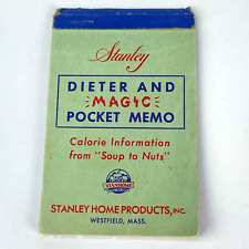 Stanley Home Products Dieter Magic Memo Pocket Note Pad Vintage picture