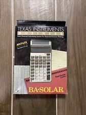 Brand New Vintage Texas Instruments BA-SOLAR Business Analyst Calculator 1986 picture
