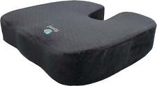 FOMI Extra Thick Firm Coccyx Orthopedic Memory Foam Seat Cushion (Black) picture
