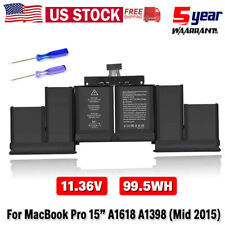NEW OEM A1618 Battery for Apple MacBook Pro 15” Retina 99.5Wh A1398 Mid 2015 picture
