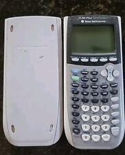 Texas Instruments TI-84 Plus Silver Edition Graphing Calculator & Cover -READ- picture
