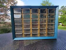 Vintage 30 Drawer Metal Akro-Mils Small Parts Storage Organizer Cabinet Bin picture