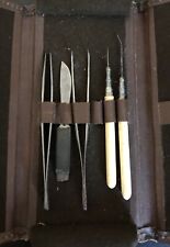 Vintage 1960s Biology Dissection Instruments Kit College Grad School Bausch Lomb picture