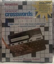 1992 FRANKLIN Vntg Crosswords Puzzle Solver Merriam-Webster & Case New CW-50 picture