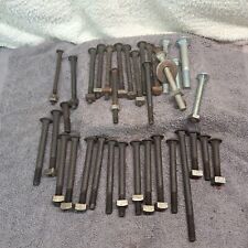 Lot Of 30+ Vintage Carriage Head Bolts 1/4