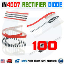 100pcs 1N4007 IN4007 1A 1000V Rectifier Diode DO-41 Axial 1Amp 1000 Volt picture