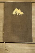 Brown Suede Gold Tree Journal w/ Lined Pages 8.5