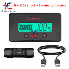 DC 8-120V Coulometer LCD Digital Voltage Current Meter Battery Capacity Tester picture