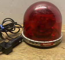 Vintage Signal Stat 381 Red Teardrop Kojack Style Beacon Dome Light picture