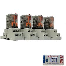 Magnecraft 782XDX1C Relay - (Lot of 4) Includes Mounting Bases 120V 50/60HZ Coil picture