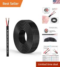 Premium 18AWG 2-Conductor LED Cable - Durable PVC Insulation - 25FT/7.7M picture