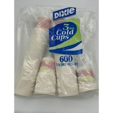 Dixie 3 Oz Cold Cups Bathroom Refill 230 Paper Cups Multicolor Swirl Design Vtg picture